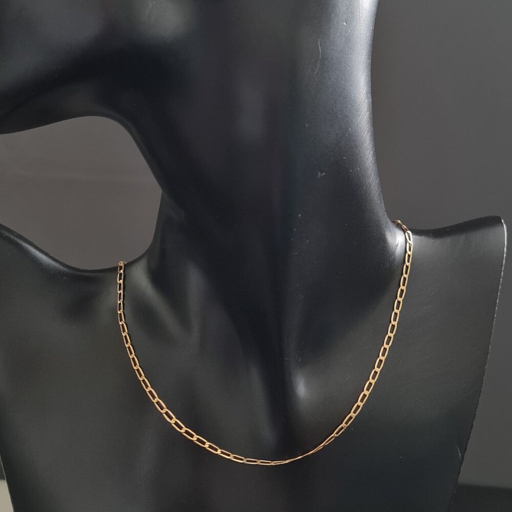 Fine chain necklace 20 inches in 18k real gold